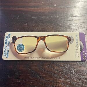 Screen vision blue light reading glasses +3.00